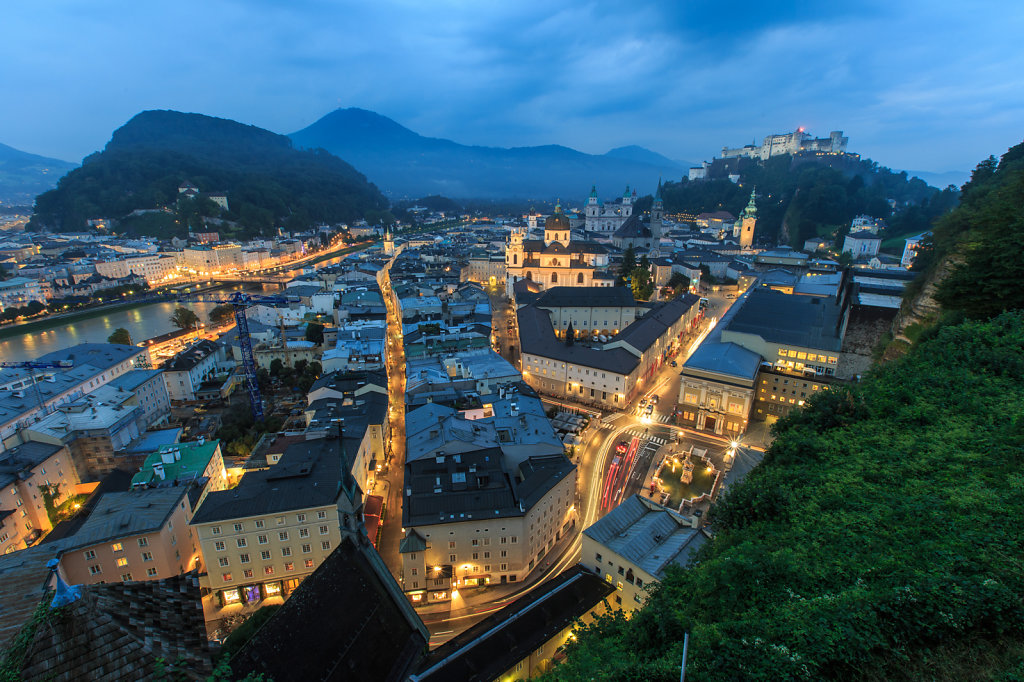 Skyline of Salzburg, Austria